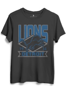 Junk Food Clothing Detroit Lions Womens Black Girlfriend Short Sleeve T-Shirt