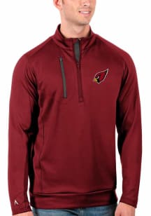 Antigua Arizona Cardinals Mens Cardinal Generation Long Sleeve Qtr Zip Pullover