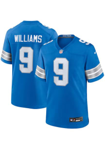 Jameson Williams  Nike Detroit Lions Blue 2024 Home Game Football Jersey