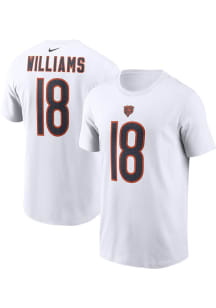 Caleb Williams Chicago Bears White Road Short Sleeve Player T Shirt