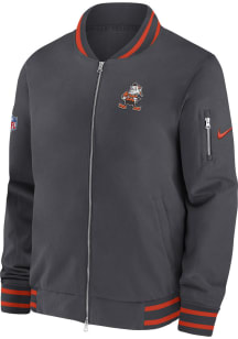 Nike Cleveland Browns Mens Brown Sideline Coach Bomber Medium Weight Jacket