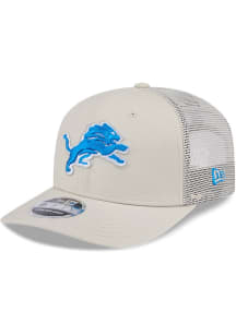 New Era Detroit Lions Canvas Trucker LP 9FIFTY Adjustable Hat - Grey